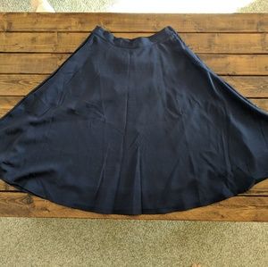 Blue Modcloth midi skirt with pockets